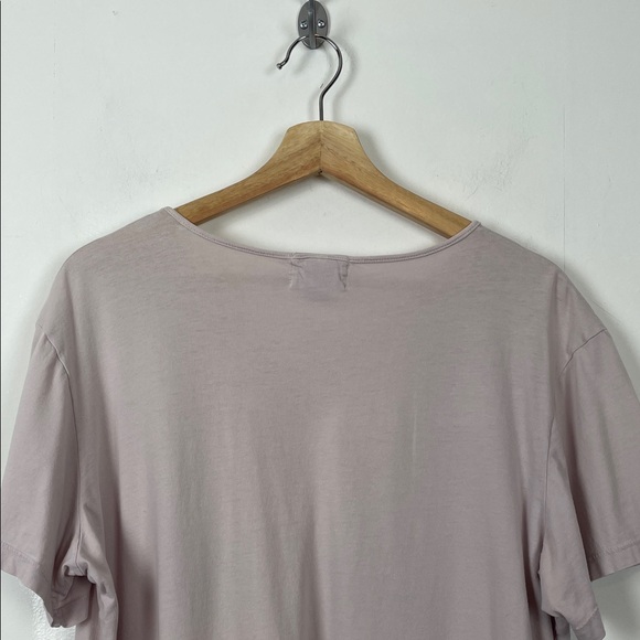 FLAX Short Sleeve Pullover Women's XL V-Neck Casual Fit Mauve Pink T Shirt Top - Picture 7 of 9
